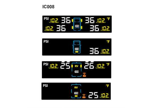 iCheck Tyre Pressure Monitoring System 8 Sensor Kit – IC008