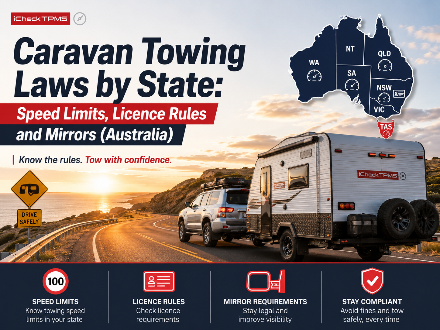 Caravan Towing Laws by State: Speed Limits, Licence Rules and Mirrors (Australia)