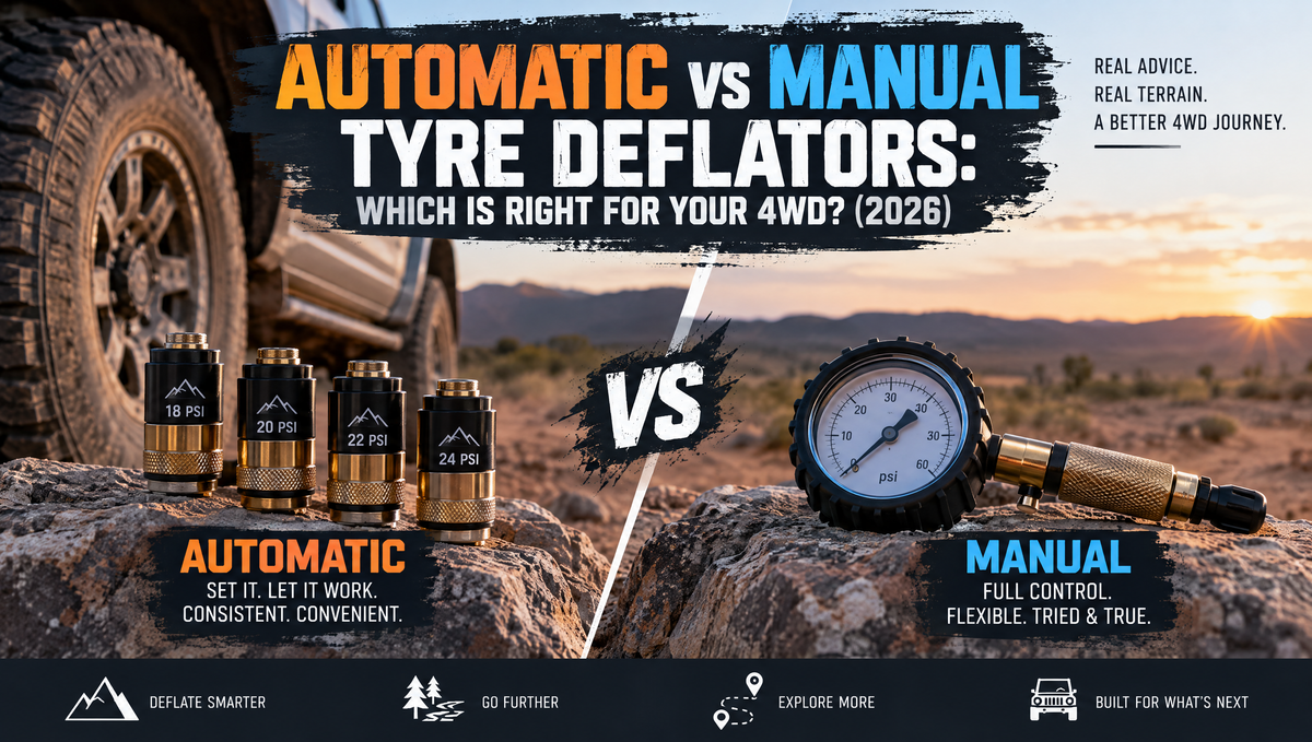 Automatic vs Manual Tyre Deflators: Which Is Right for Your 4WD? (2026)