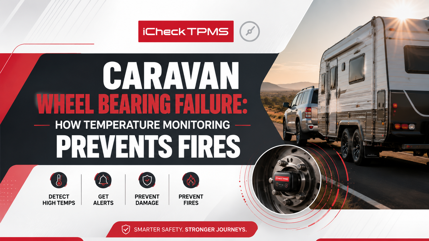 Caravan Wheel Bearing Failure: How Temperature Monitoring Prevents Fires