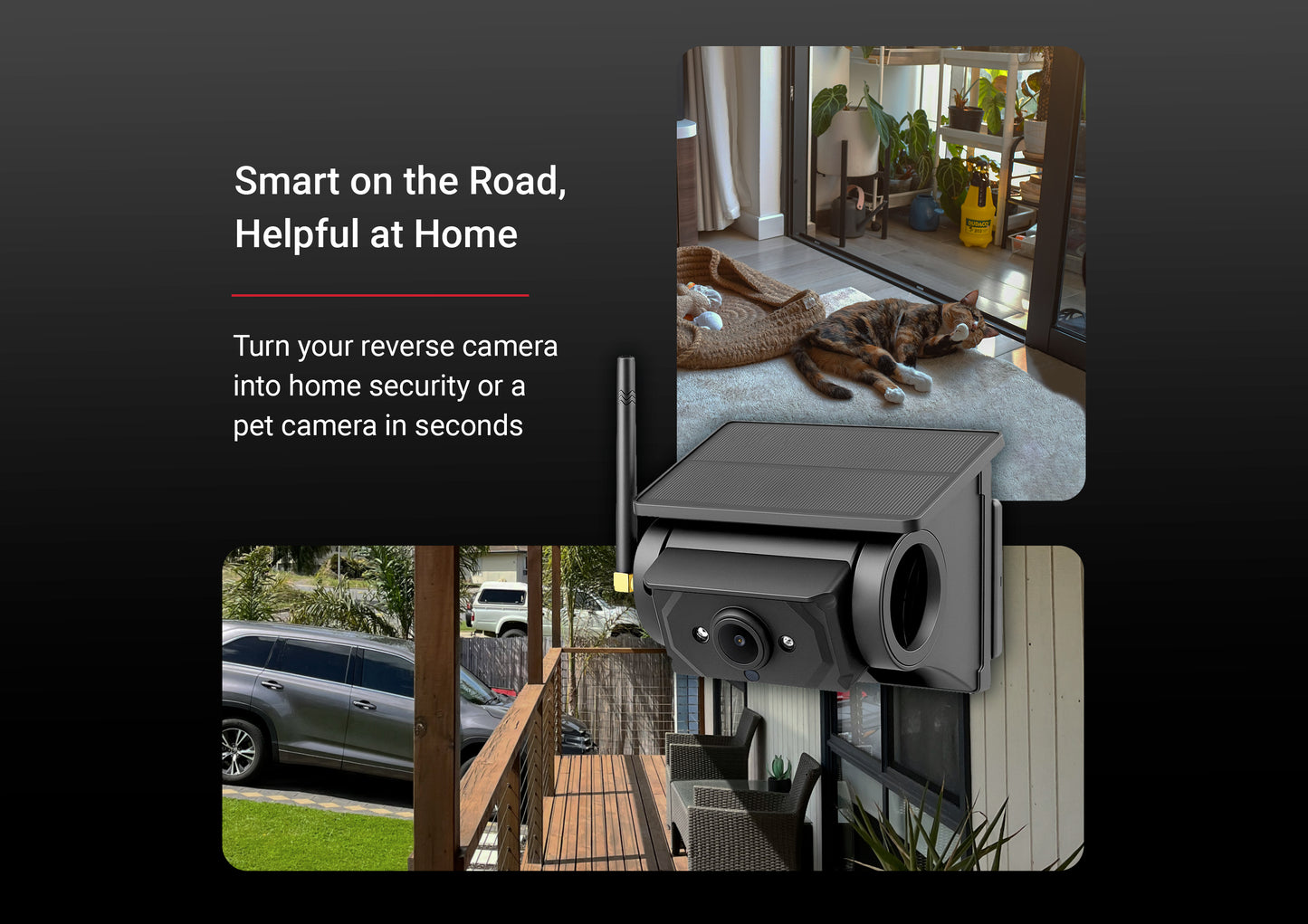 iCheck Pro Series Solar Wireless Reverse and RV Security Camera